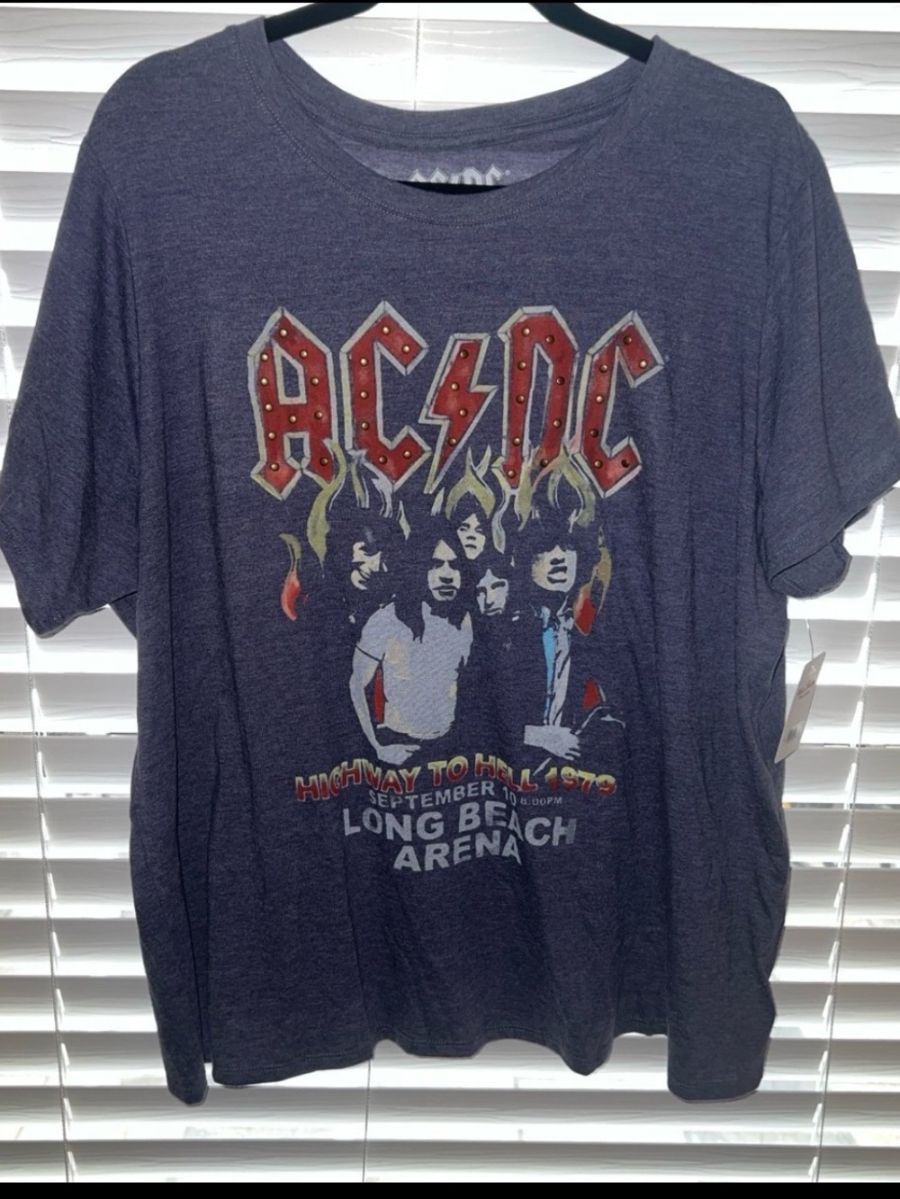 NWT LUCKY BRAND GRAPHIC TSHIRT FEATURING AC/DC 1979 HIGHWAY TO HELL TOUR/SIZE 2X